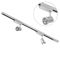 Track Lighting Kit MR16 Double Enclosed Spotlight - Silver