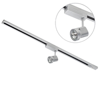 Track Lighting Kit MR16 Single Enclosed Spotlight - Silver
