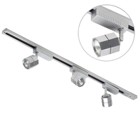 Track Lighting Kit MR16 Triple Hexagonal Spotlight - Silver