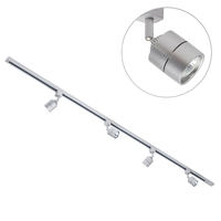 Track Lighting with 4 Soho GU10 Fixture & Halogen Bulbs 2 Metre - White