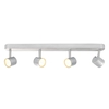 Travis Die Cast Ribbed LED 4 Light Spotlight Bar - Silver
