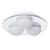 Trinity 3 Light Flush Bathroom Ceiling Light - Chrome