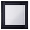 Triple Bar Square Mirror - Black