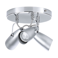 Tris 3 Light Adjustable Ceiling Spotlight Plate - Chrome