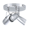 Tris 3 Light Adjustable Ceiling Spotlight Plate - Chrome