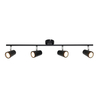 Trisha 4 Light Bathroom Ceiling Spotlight Bar - Black