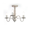 Trudi 3 Arm Semi Flush Ceiling Light - Grey