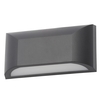 Truro Outdoor LED Rectangular Down Wall Light - Black
