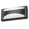 Truro Outdoor LED Rectangular Split Design Wall Light - Black