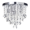Turin 6 Light Semi Flush Circular Bathroom Ceiling Light - Chrome