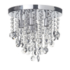 Turin 6 Light Semi Flush Circular Bathroom Ceiling Light - Chrome