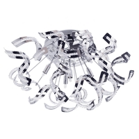 Twirl 6 Light Semi Flush Ceiling Light - Chrome