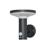 Uris Outdoor Solar LED Wall Light with PIR Sensor - Black