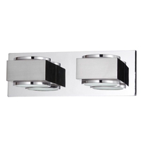 Valina Twin Bathroom Wall Light - Chrome