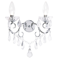 Vara 2 Light Wall Light - Chrome