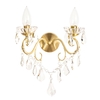 Vara 2 Light Wall Light - Satin Brass