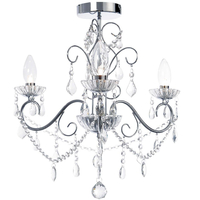 Vara 3 Light Bathroom Chandelier - Chrome