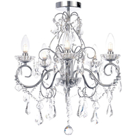Vara 5 Light Bathroom Chandelier - Chrome