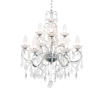 Vara 9 Light Bathroom Chandelier - Chrome
