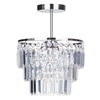 Vasca Crystal Bar Bathroom Chandelier Semi Flush - Chrome