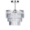 Vasca Crystal Bar Bathroom Chandelier Semi Flush - Chrome