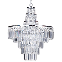 Vasca Crystal Bar Large Bathroom Chandelier - Chrome