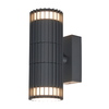 Veda 2 Light Outdoor Up and Down Wall Light - Anthracite