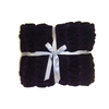 Velvet Ruched Throw - Purple