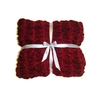 Velvet Ruched Throw - Red