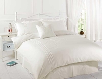 Victoria Pair of Single Duvet Covers - Cream