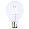 Vintage Filament 4 Watt Globe B22 Bayonet Cap LED Light Bulb - Clear