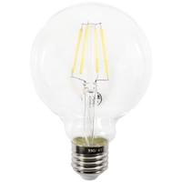 Vintage Filament 4 Watt Globe E27 Edison Screw LED Light Bulb - Clear