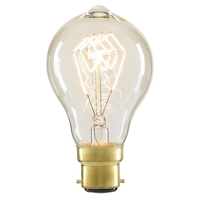 Vintage Filament 40 Watt B22 Bayonet Cap Light Bulb - Clear