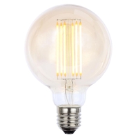 Vintage Filament 6 Watt Globe E27 Edison Screw LED Light Bulb - Gold Tint
