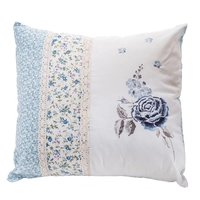 Vintage Ruffle Cushion - Blue