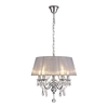 Visconte 5 Light Romanza Ceiling Pendant with Shade - Chrome