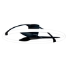 Visconte Airy 75 Watt LED Smart App Controlled Ceiling Light with Fan - Black and White