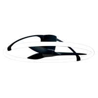 Visconte Airy 75 Watt LED Smart App Controlled Ceiling Light with Fan - Black and White