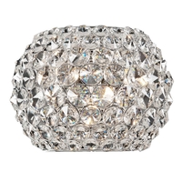 Visconte Astra 3 Light Diamante Wall Light - Chrome