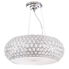 Visconte Astra Large 6 Light Diamante Ceiling Pendant Light - Chrome
