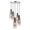 Visconte Atrani 5 Light Cluster Ceiling Pendant - Black
