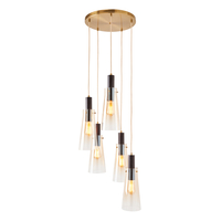 Visconte Atrani 5 Light Cluster Ceiling Pendant - Champagne