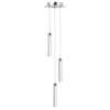Visconte Barbarella 3 Light Cluster Ceiling Pendant - Chrome