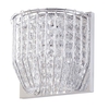 Visconte Brittany 1 Light Crystal Effect Wall Light - Chrome