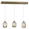 Visconte Bulla 3 Light Ceiling Light Bar Pendant - Gold
