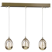 Visconte Bulla 3 Light Ceiling Light Bar Pendant - Gold