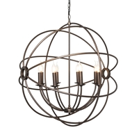 Visconte Capri 8 Light Orbital Ceiling Pendant - Bronze