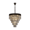 Visconte Cascata 18 Light Prism Ceiling Pendant - Black