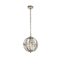 Visconte Channelle 1 Light Ceiling Pendant - Nickel