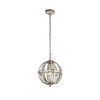 Visconte Channelle 1 Light Ceiling Pendant - Nickel